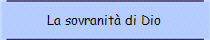 La sovranit di Dio